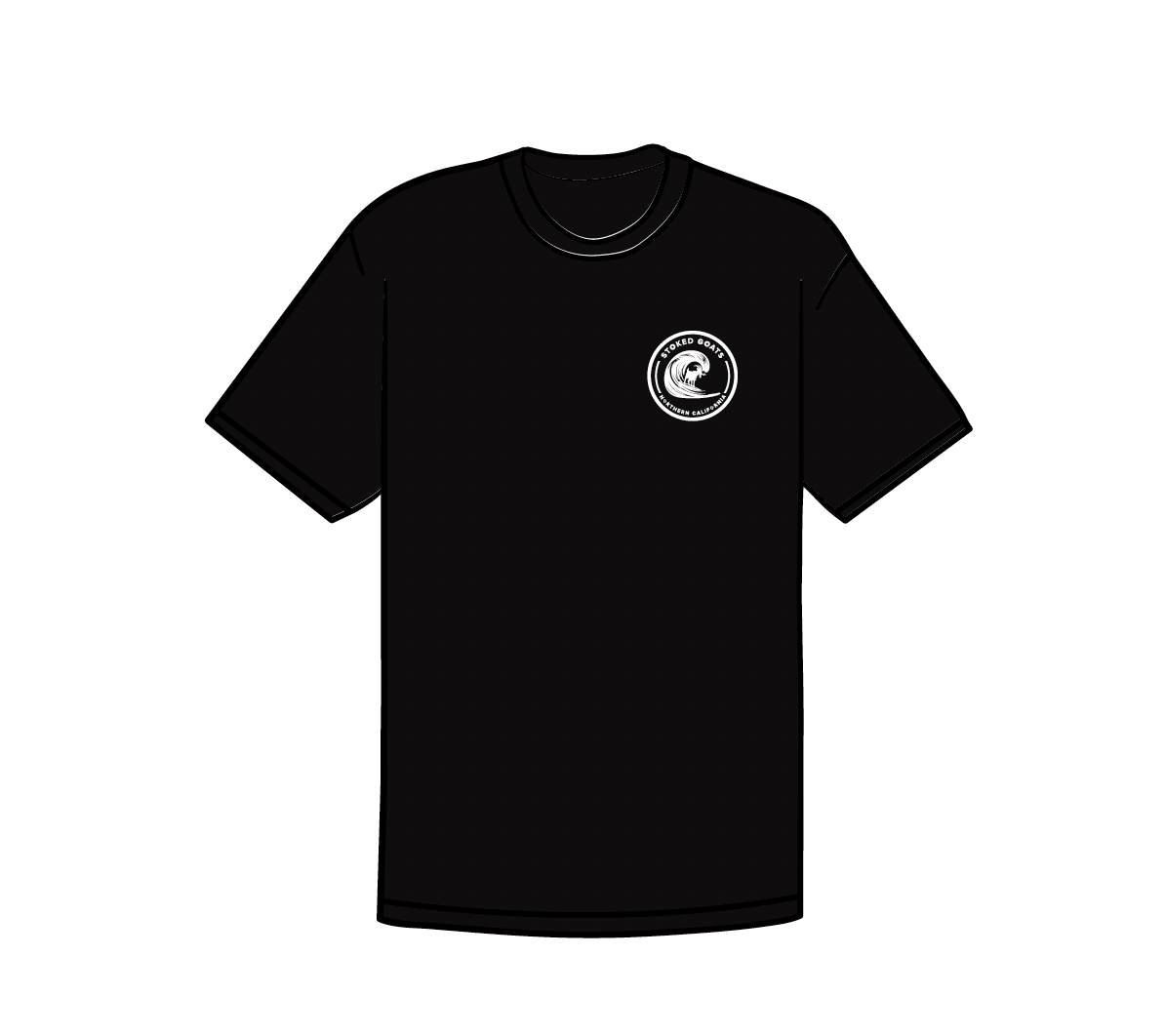 Eat. Bleat. Repeat. Stoked Goats T-shirt